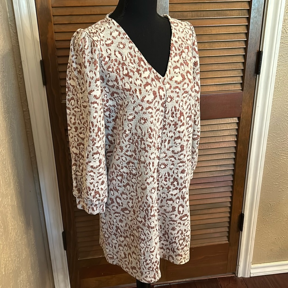 Dolan Left Coast Anthropologie leopard Print Minidress